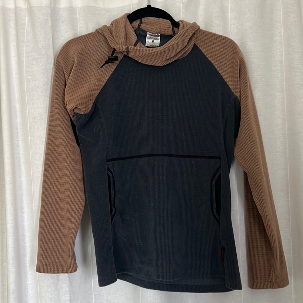 Melanzana micro grid hoodie